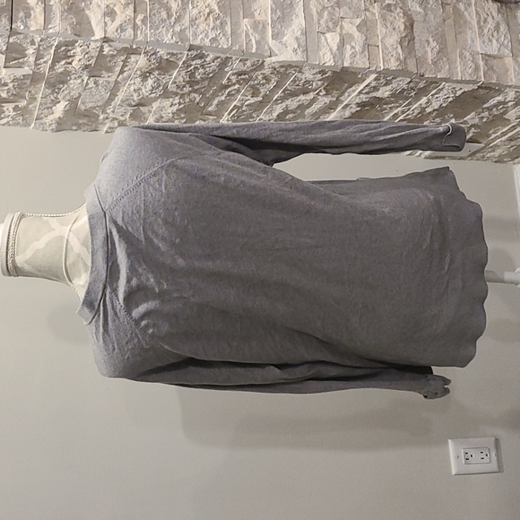 Kate Spade long grey vneck button up cardigan with bow cuffs cashmere bl… - Picture 2 of 7